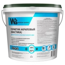 Window System Герметик акриловый, белый, ведро 7кг WSout007 .