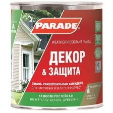 Эмаль PARADE А2 Декор & Защита база А п/мат. 0,75л Россия 0006314