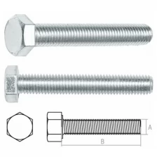 Болт М20х200 мм шестигр., цинк, кл.пр. 8.8, DIN 933 (20 кг) STARFIX (SM-84767-20)