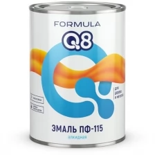 Эмаль ПФ-115 алкидная Formula Q8, глянцевая, 0,9 кг, ярко-зеленая